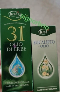 OLIO 31 JUST + EUCALIPTO ESSENZE AROMATERAPIA ERBE PRODOTTI OLI ESSENZIALI NUOVI - Foto 1 di 1