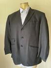 Tom James Custom Charcoal Grey Woven Men's 3 Button Wool Suit 42R Pants 35 X 28"