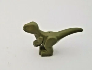 LEGO Minifigure Dinosaur BABY Green Olive Dino Jungle Raptor Rex Jurassic - Picture 1 of 1