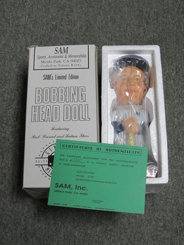 Sam’s Limited Edition Lou Gehrig Bobbing Head Bobblehead Doll New York Yankees! Cover