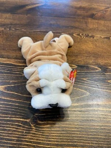 Ty Beanie Babies Wrinkles The Pug Dog 1996 PE Pellets - Picture 1 of 7