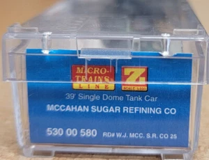 Z MICRO TRAINS 530 00 580 Mccahan Sugar 39' Single Dome Tank Car - Picture 1 of 1