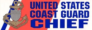 Coast Guard Chief Bumper Sticker - Picture 1 of 1