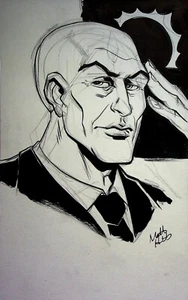 Venom Spider-Man Original MATT HEBB SIGNED Hand Inked Comic Art MARVEL COMICS - Picture 1 of 3