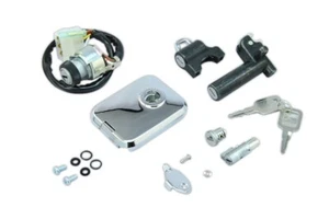 Key Cylinder Complete & Leakless Tank Cap Set for KAWASAKI Z1000Mk.II & Z750FX - Picture 1 of 1