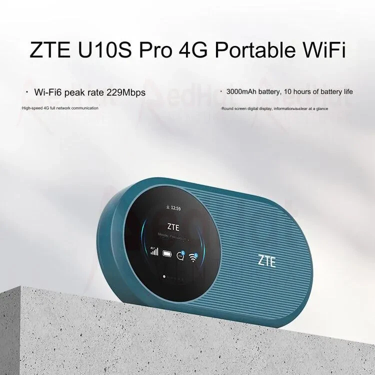 ZTE U10S Pro 4G WiFi6 Pocket WiFi Blu di FedEx - Immagine 1 di 4