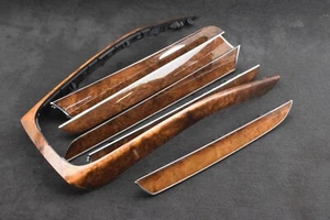 Audi A4 B8 8K 08-16 LHD Brown Wood Interior Trim Set Door Inserts Cover Console - Picture 1 of 11