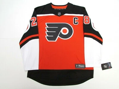 CAMISETA DE HOCKEY RETRO INVERSA DE CLAUDE GIROUX PHILADELPHIA FLYERS FANÁTICOS FANÁTICOS Foto 1 de 3