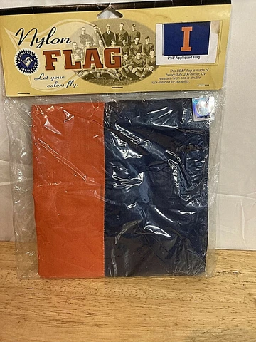 University Of Illinois 2’ X 3’ Appliqued Flag Q3 Cover