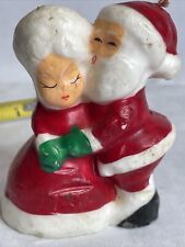 Candle Vintage Santa Claus Mrs Claus  Christmas Man Woman  NOS