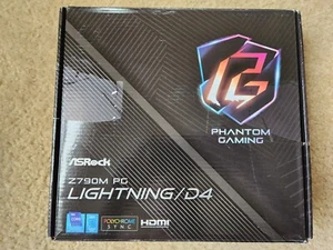 ASRock Z790M PG Lightning/D4 Intel LGA1700 DDR4 MicroATX Motherboard - Bild 1 von 2