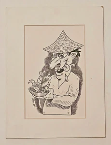 George Kocar Signed Drawing Original Humor - Picture 1 of 7