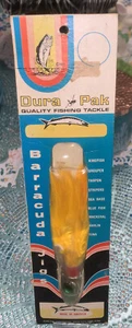 Vintage Dura Pak 3 Oz 6 Inch Yellow Barracuda Jig Made in USA New In Package - Picture 1 of 7