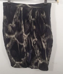 Witchery Silk Draped Feather Wrap Skirt Sz 8 - Picture 1 of 8