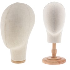 Porta-cappucci per cappelliera con 2 mannequin testa modello parrucca