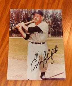 ENOS SLAUGHTER 5X7 SIGNED PICTURE - Picture 1 of 1