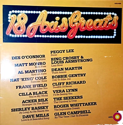18 Axis Greats Vinyl Record LP 1978 Compilation Various Artists EMI Axis-6350 - Image 1 of 4