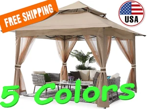 GAZEBO ABCCanopy Shelter 13'x13'  + Mosquito Netting Tent Outdoor FREE SHIPPING - Picture 1 of 16