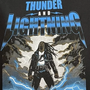 Champion NHL Hype And Chill Black Lightening Vo Williams Never Back Down T Shirt - Bild 1 von 11