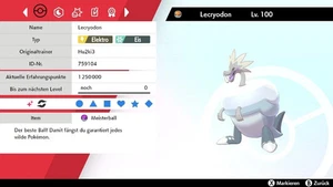 Shiny Lecryodon Arctozolt Pokemon Schwert Schild 6DV! + Meisterball - Bild 1 von 5