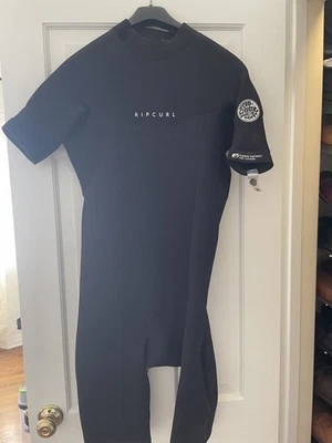 RIP CURL Men's 2mm DAWN PATROL S/S BZ Spring Suit - Black - XL- NWT Old Stock - Image 1 of 4