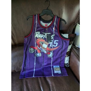 Men's Mitchell & Ness NBA Toronto Raptors Vince Carter 1998 Swingman Road Jersey - Picture 1 of 3