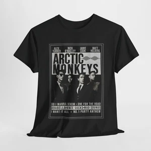 Arctic Monkeys Poster Unisex Tee Shirt, Band Music Fan Gift, Concert Apparel, - Picture 1 of 16