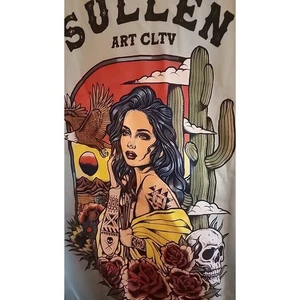 Herren T-Shirt Sullen Art Co Desert Rose MMA Tattoo Biker Tee Small A125 - Bild 1 von 5