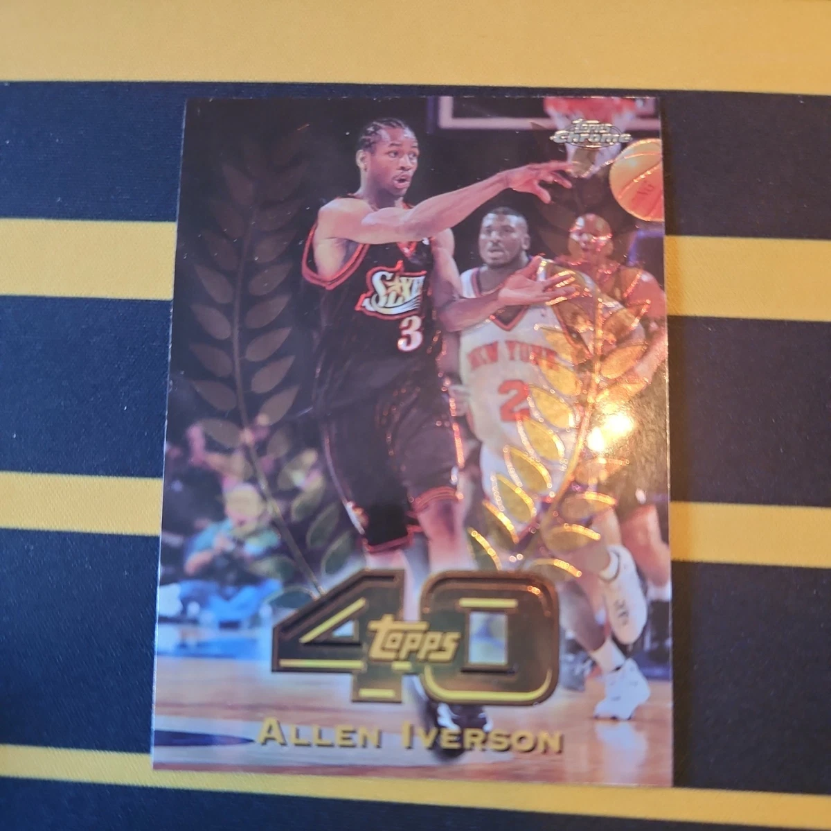 Topps Allen Iverson Basketball 1997-98 Season Sports Trading Cards