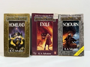 3 Forgotten Realms Books • Dark Elf Trilogy by R.A. Salvatore • Drizzt Do’Urden - Picture 1 of 9