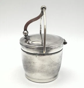 VINTAGE WALLACE M638 KLEINE VERSILBERTE ZUCKERDOSE 5,5” HOCH UND 3,25” DURCHMESSER - Bild 1 von 9