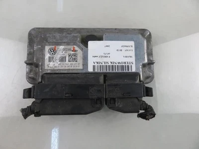 SKODA FABIA I Combi 6Y5 Unité de Contrôle 03C906024AB Petrol 59kw 2007 32791841 - Immagine 1 di 4