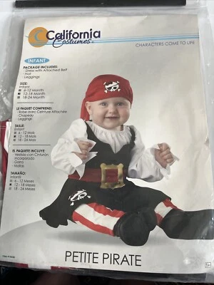 DISFRAZ BEBÉ/BEBÉ “PEE WEE PIRATA”: TALLA 18-24 MESES- NUEVO Foto 1 de 3