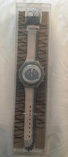 Swatch Watch SBM400 1997 Aquachrono Oval Scuba Date Swiss Made WITH BATTERY