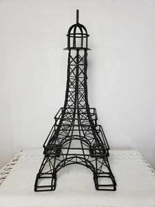 Paris France EIFFEL TOWER Black Metal Welded Art Sculpture 13" Tall - Picture 1 of 6