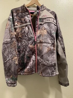 Habit Jacket Women Large Realtree Camo Edge Hunting Full Zip Scent Factor - Image 1 of 4