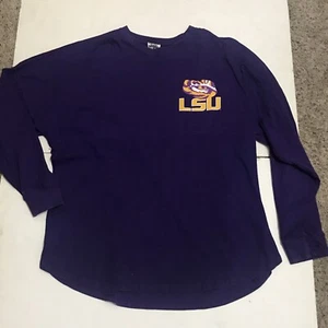 Pressbox T-shirt Size S LSU Purple Long Sleeves 2665 - Picture 1 of 11