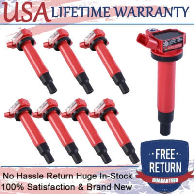 Paquete de 8 bobinas de encendido UF230 para Toyota 4Runner Tundra Lexus LX470 GX470 V8 4,7 L Foto 1 de 4