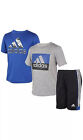Adidas Little Boy's 3 Piece Athletic Outfit Set, 2 Shirts, 1 Short - Size 5T