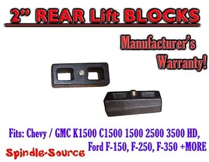 1 juego de bloques de elevación cónicos fundidos de 2" para Chevy GMC K C 1500 2500 3500 Ford F150 - Imagen 1 de 1