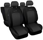 Produktbild - Sitzbezüge Sitzbezug Schonbezüge für Dacia Sandero Dunkelgrau Sportline Set