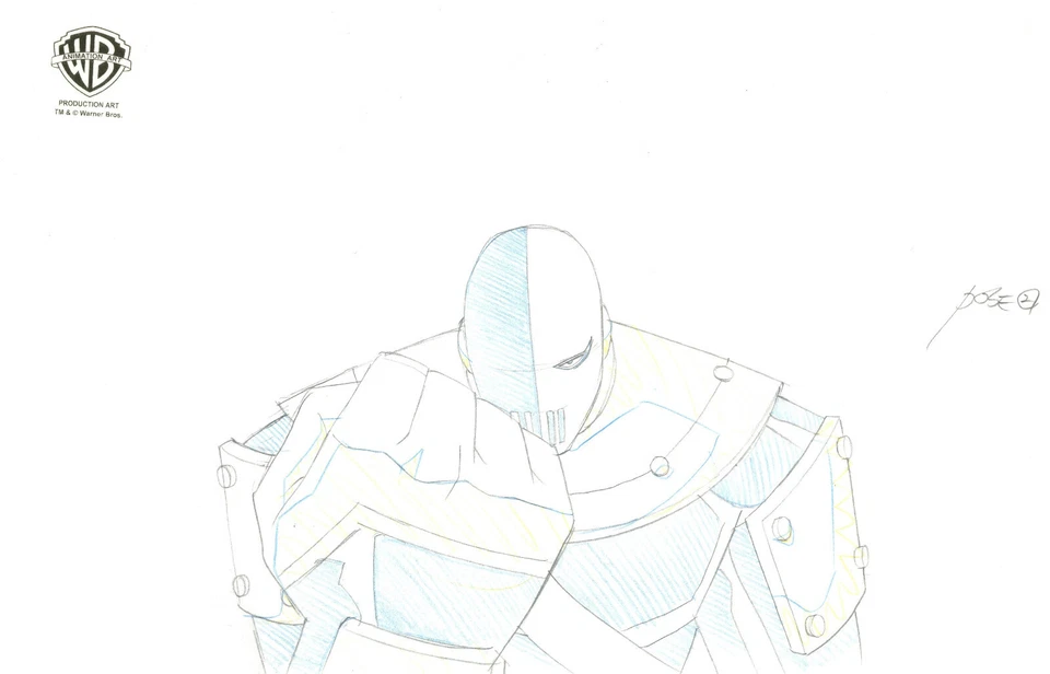 Teen Titans Animated Series- Original Production Drawing-Slade - Image 1 of 1