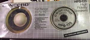 Concord HPS-125 VOLLBEREICH 3 1/2""X 1 1/2"" 20 WATT LAUTSPRECHER SELTENE ALTE SCHOOL! - Bild 1 von 8