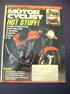 Motor Cyclist Dec 1994 Kaw GPz1100 ZX-6R Triumph Triple Ducati 900CR CBR900RR - Picture 1 of 6