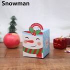 Elk Snowman Santa Christmas Decoration Xmas Bags Paper Carrier Candy Apple Box