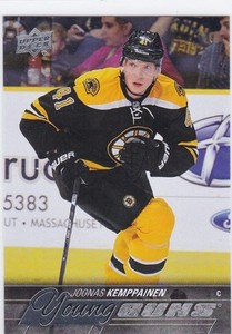 JOONAS KEMPPAINEN 2015-16 15-16 UPPER DECK 1 YOUNG GUNS RC SP #243 BRUINS 