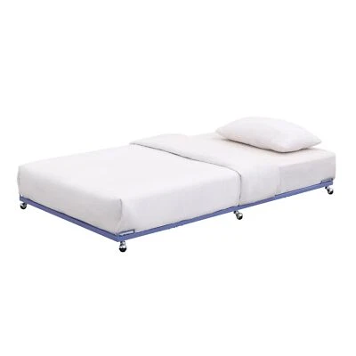 Kings Brand Furniture Twin Size Metal Trundle - Roll Out Bed Frame (Lavender) Foto 1 de 3