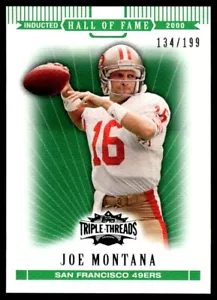 2007 Topps Triple Threads Emerald Joe Montana 134/199 San Francisco 49ers #92 - Picture 1 of 2