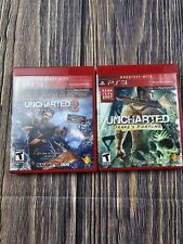 Uncharted Drakes Fortune Uncharted 2 Among Thieves Video Game Lot Of 2 PS3