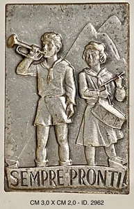 SCOUT AGESCI ASC ABZEICHEN "IMMER BEREIT" ABZEICHEN  - Bild 1 von 2